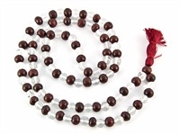 Wholesale Crystal Quartz & Red Sandalwood Prayer Mala