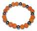 SMA51<br><br> RUDRAKSHA BEAD W/MAGNET STRETCH BRACELET