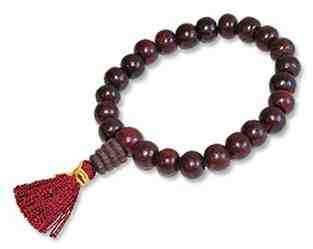 SMA52<br><br> Tibetan Red Sandal Stretch Bracelet