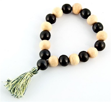 Wholesale Kadam Wood + White Wood Stretch Bracelet