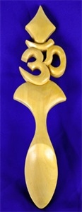 Wooden Om Symbol Love Spoon