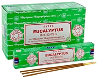 ST326<br><br>Satya Eucalyptus Incense - 15 Gram Pack (12 Packs Per Box)