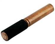 STK03B<BR><BR>Black Padded Wooden Stick Carved for Singing Bowl - 6.5"L
