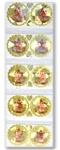 STR605<BR><BR>Goddess Laxmi In Gold Sticker - 2"D (10 Per pack)