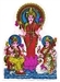 Laxmi, Saraswati and Ganesh Sticker