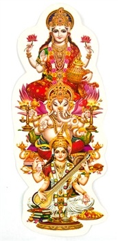 Wholesale Laxmi, Ganesh & Saraswati Stickers