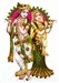 Wholesale Radha & Krishna Playing Flute Jumbo Stickers