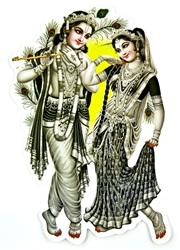 Wholesale Radha & Krishna Jumbo Stickers