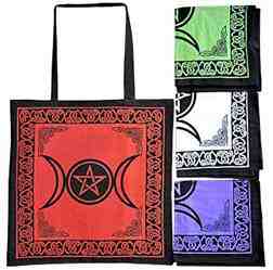 Wholesale Triple Moon with Pentacle Tote Bag