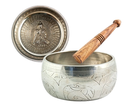 Wholesale Silver White Tibetan Singing Bowl