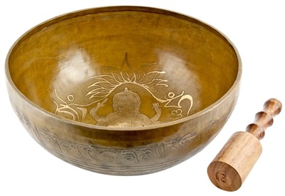 Wholesale Lord Ganesh Carved Tibetan Singing Bowl