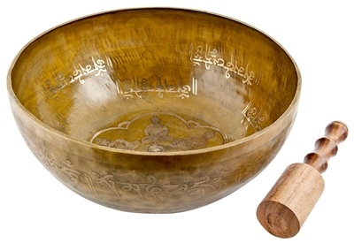 Wholesale Puncha Buddha Carved Tibetan Singing Bowl