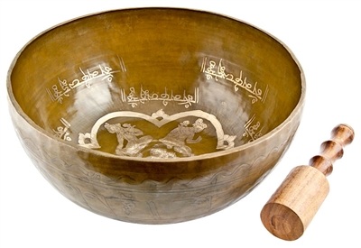 Wholesale Goddess Tara Carved Tibetan Singing Bowl