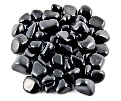 Wholesale Black Agate Tumbled Stones