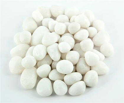 Wholesale White Agate Tumbled Stones