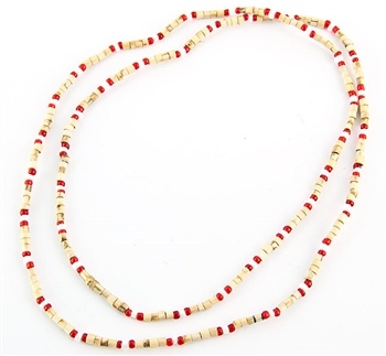 Wholesale Tulasi Wood & Color Beads Necklace