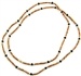 Wholesale White Sandalwood with Black & Gold Beads Necklace