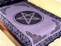 Wholesale Tapestry - Purple Pentacle Tapestry/Bedspread