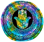 TP254TD<BR><BR>Hand of Fatima Tapestry (Tie Dye) - 60" Round