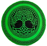 TP255GN<BR><BR>Tree of Life Tapestry (Green) - 60" Round