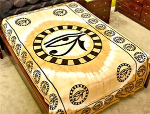 Wholesale Tapestry - Beige Egyptian Eye Tapestry/Bedspread