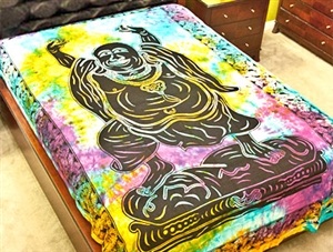 Wholesale Tapestry - Laughing Buddha Tapestry/Bedspread