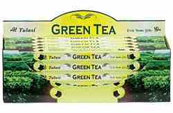 Wholesale Incense - Tulasi Green Tea Incense Square Pack