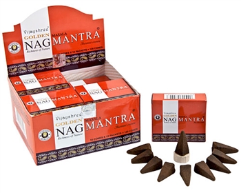 Wholesale Golden Nag Mantra Cone Incense