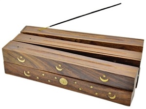 Wooden Flip Tip Incense Burner