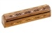 WBR04<br><br>  2 Pieces Star Wooden Incense Box Burner - 12"L