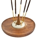 WBR07<br><br>6 Pieces Wooden Plate Burner for Sticks & Cones - 4"D