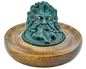 Wholesale Green Man Wooden Plate Sticks Burner