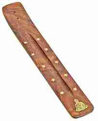 WBR154<br><br>12 Pieces Buddha Wooden Incense Burner 10"L