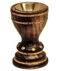 WBR203<br><br>  Wooden Charcoal Burner 4"H