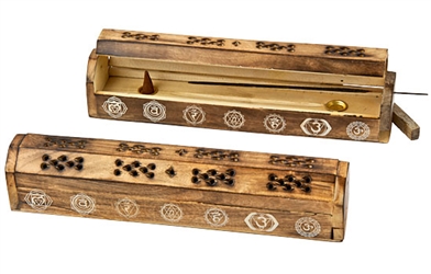 Wholesale Wooden Incense Coffin Box Burner