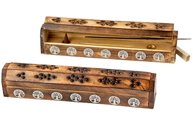 Wholesale Wooden Incense Coffin Box Burner