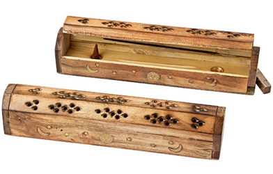Wholesale Wooden Incense Coffin Box Burner