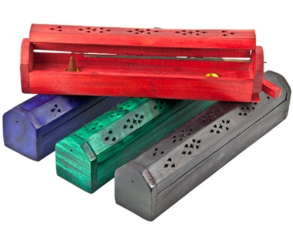 Wholesale Wooden Incense Coffin Box Burner