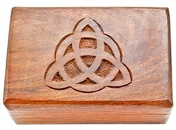 Wholesale Triquetra Carved Wooden Box