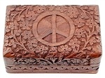 Wholesale Peace Sign Wooden Box
