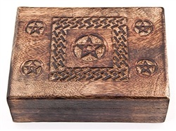 Wholesale Celtic Knot Pentacle Wooden Box