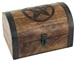 <!WBX92>Pentacle Wooden Chest - 6" x 4" x 4"