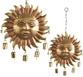 WCH13<br><br> 4 Pieces Sun Face Chime