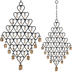 WCH43<br><br> 2 Pieces Heart Chime with 34 Bells