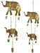 WCH53<BR><BR>4 Pieces Elephant Metal Wind Chime - 31"H, 9"W
