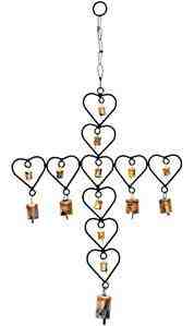 Wholesale Heart Cross Chime