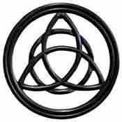 WHN13<br><br> Triquetra Wooden Wall Hanging - 12" D