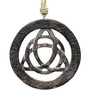 Wholesale Triquetra Wooden Wall Hanging with Hemp Cord