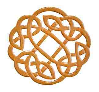 Wooden Celtic Knot Altar Tile