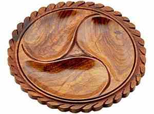 Wholesale Plain Hand Carved Wooden Tray